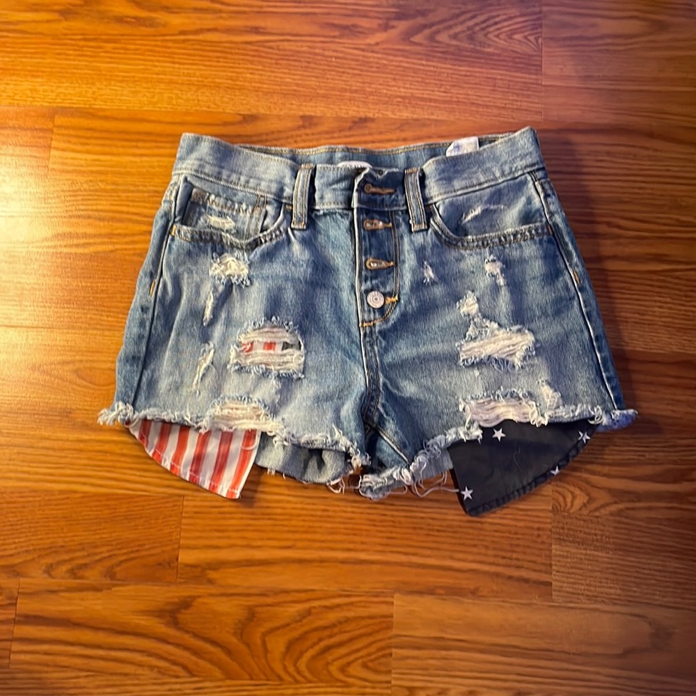 Forth of July jean shorts